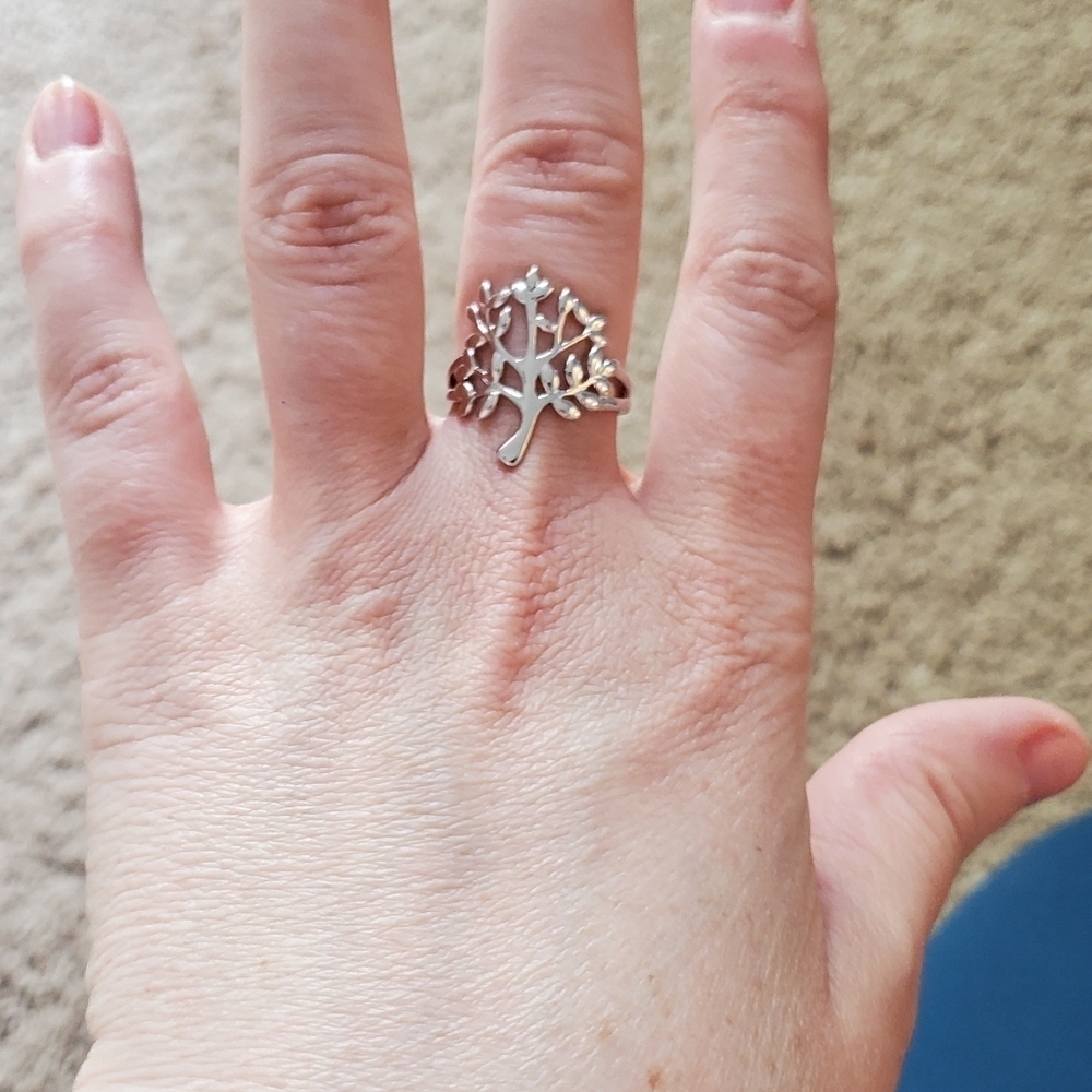 Sterling Silver Tree Of Life Ring